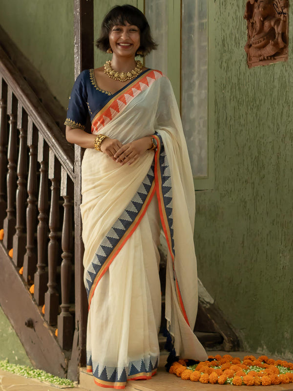 Suta Pure Cotton Woven Design Zari Saree